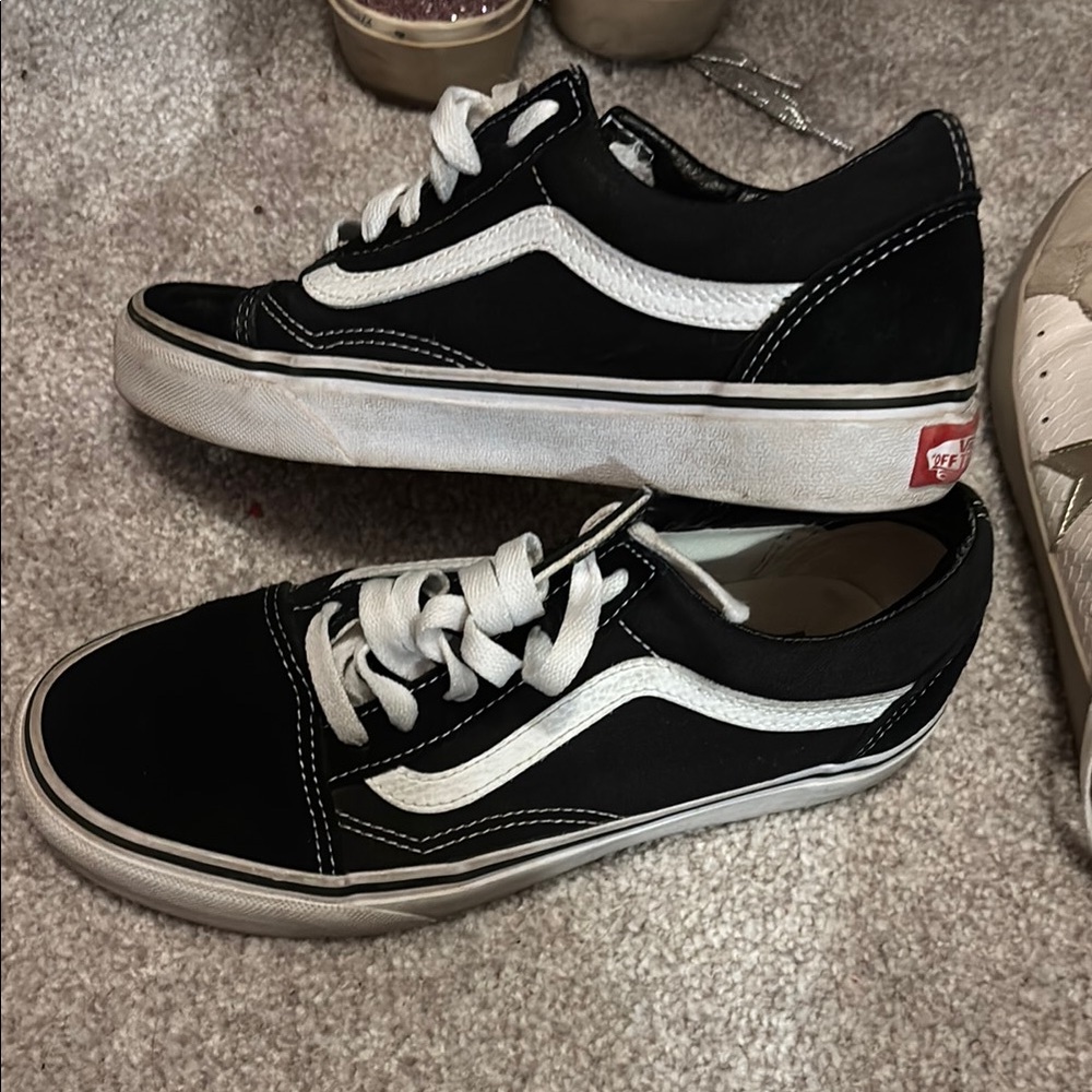 Vans Black and White Sneakers